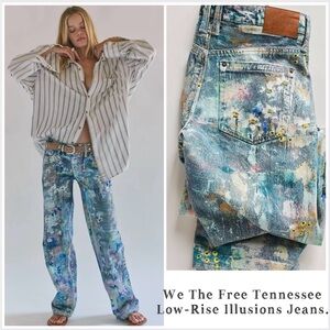 We The Free Multicolor Straight Leg Jeans